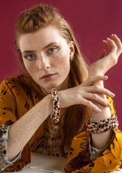 Sale Gudrun Sjödén Armschmuck Zuri Aus Bio-Baumwolle/Recyclingholz schwarz