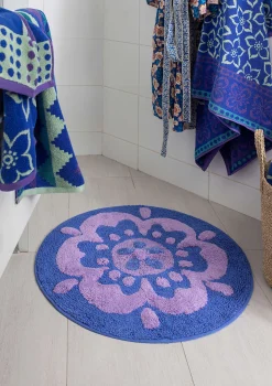 Gudrun Sjödén Badteppich Stars Aus Bio-Baumwolle brillantblau