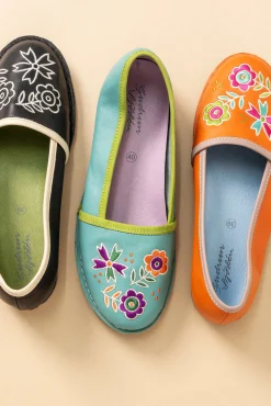 Gudrun Sjödén Ballerinas Aus Nappaleder jade