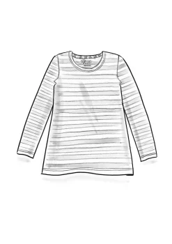 Best Gudrun Sjödén Basic-Streifenshirt Aus Bio-Baumwolle schwarz-ungebleicht