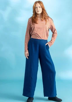 Clearance Gudrun Sjödén Basic-Streifenshirt Aus Bio-Baumwolle kupfer-hellkartoffelmelange