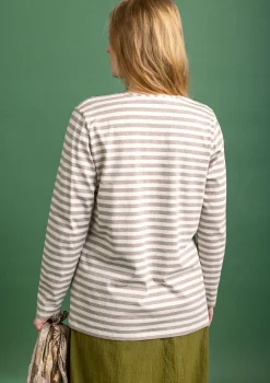 Discount Gudrun Sjödén Basic-Streifenshirt Aus Bio-Baumwolle ungebleicht-hellkartoffel