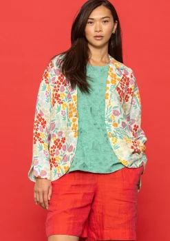 Outlet Gudrun Sjödén Blazer Margit Aus Leinen/Modal-Gewebe vanille