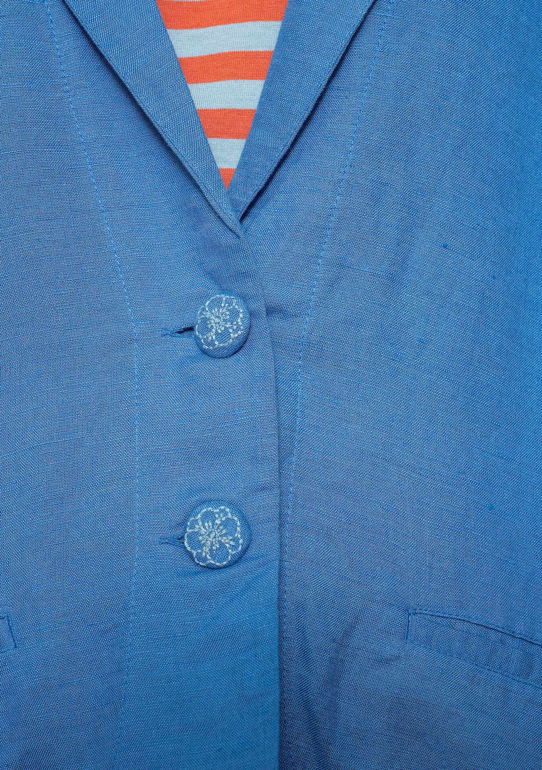 Online Gudrun Sjödén Blazer Margit Aus Leinen/Modal-Gewebe eismeerblau