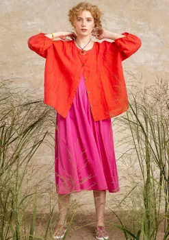 Outlet Gudrun Sjödén Bluse Aus Leinen radieschen