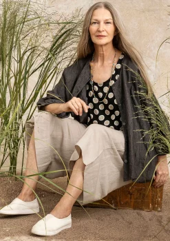 Online Gudrun Sjödén Bluse Aus Leinen schwarz