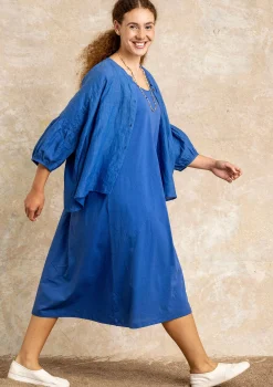 Outlet Gudrun Sjödén Bluse Aus Leinen lupine
