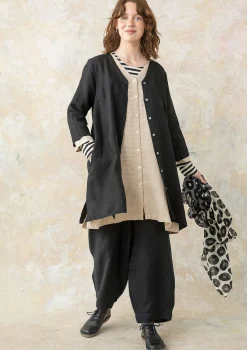 Best Gudrun Sjödén Bluse Aus Leinengewebe schwarz