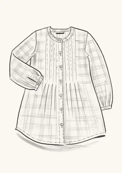 Clearance Gudrun Sjödén Bluse Garden Aus Bio-Baumwolle vanille