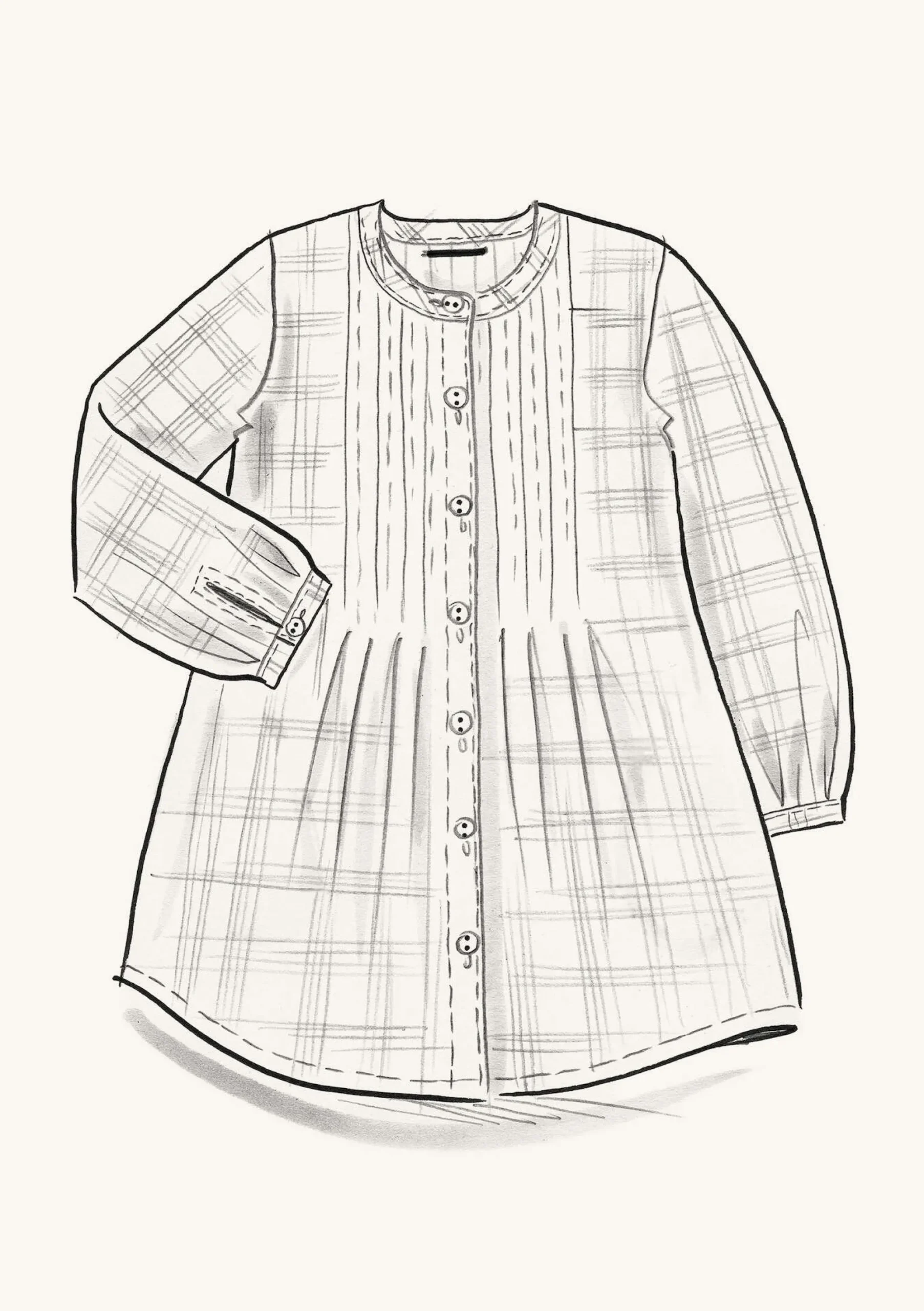 Clearance Gudrun Sjödén Bluse Garden Aus Bio-Baumwolle opalgrün