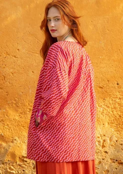 Best Gudrun Sjödén Bluse Krusa Aus Bio-Baumwolle kupfer