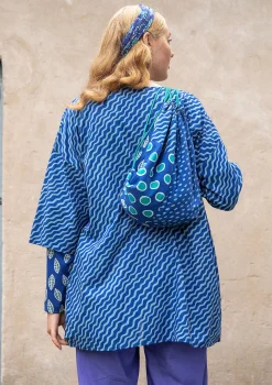 New Gudrun Sjödén Bluse Krusa Aus Bio-Baumwolle lupine