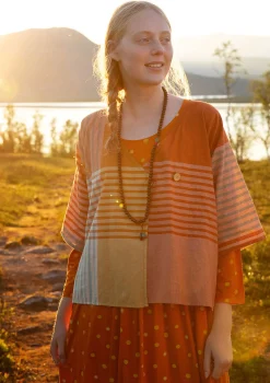 Discount Gudrun Sjödén Bluse Madras Aus Bio-Baumwollgewebe masala
