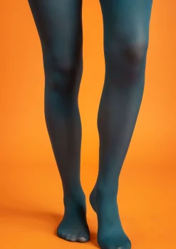 Clearance Gudrun Sjödén Einfarbige Strumpfhose Aus Recycling-Polyamid dunkeljaspis