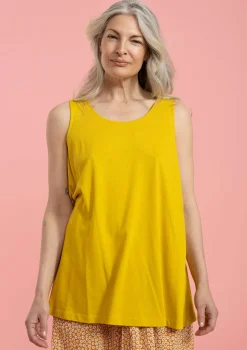 Gudrun Sjödén Einfarbiges Jerseytop Aus Bio-Baumwolle/Modal ananas