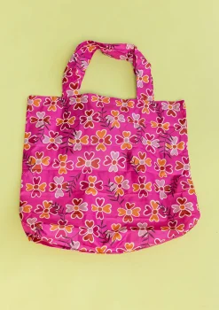 Clearance Gudrun Sjödén Faltshopper Peggy Aus Recycling-Polyester hibiskus