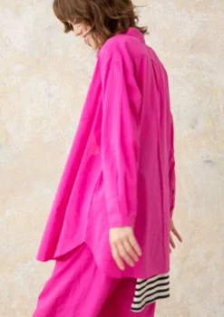 Discount Gudrun Sjödén Hemdbluse Aus Bio-Baumwollgewebe hibiskus