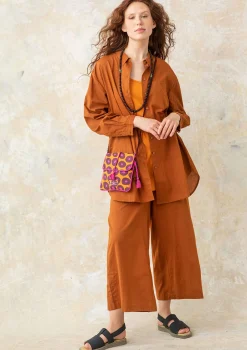 New Gudrun Sjödén Hose Aus Bio-Baumwollgewebe pekannuss
