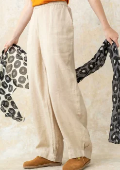 Outlet Gudrun Sjödén Hose Aus Leinengewebe dunkelnatur