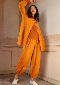 Sale Gudrun Sjödén Hose Buij Aus Bio-Baumwolle tagetes