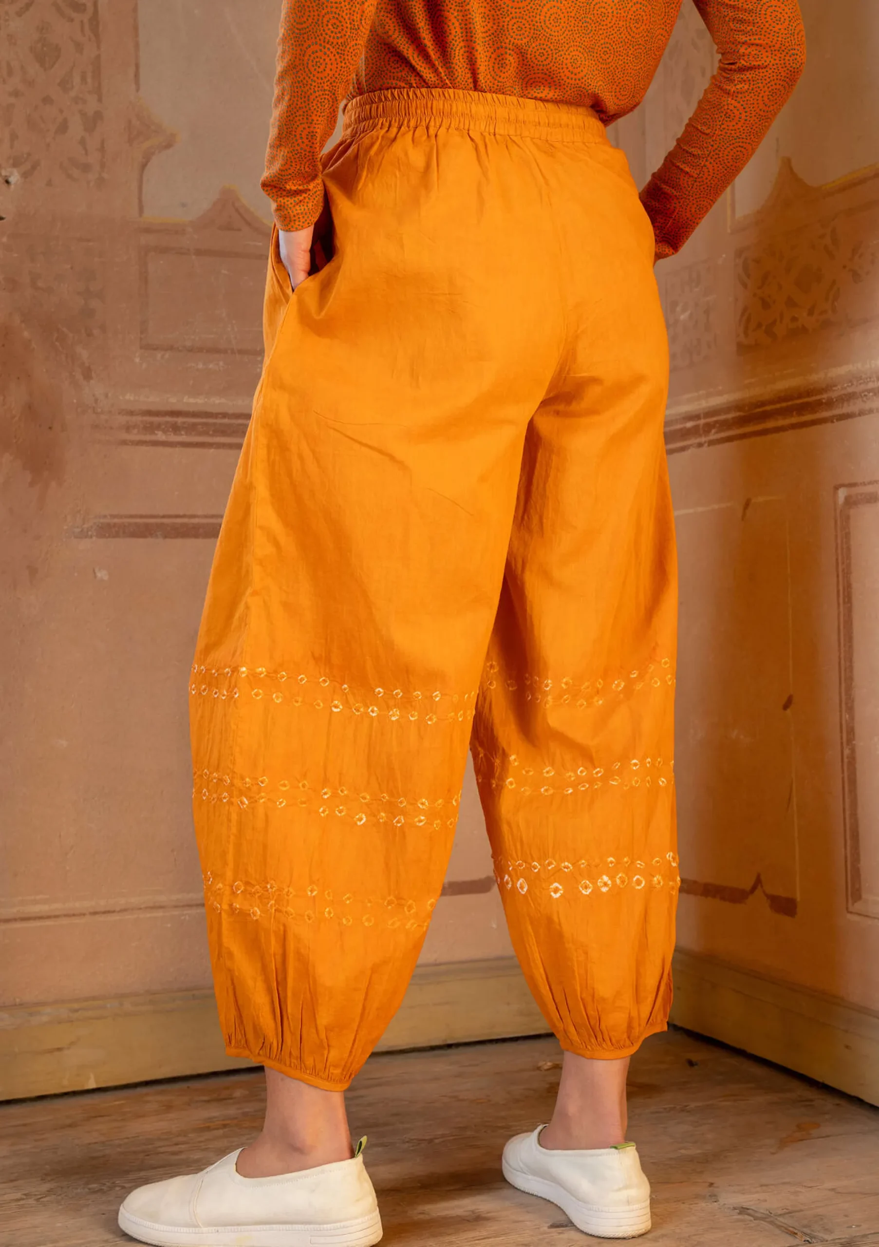 Sale Gudrun Sjödén Hose Buij Aus Bio-Baumwolle tagetes