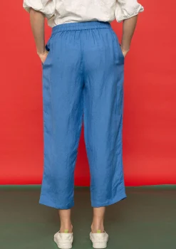 Hot Gudrun Sjödén Hose Margit Aus Leinen/Modal-Gewebe eismeerblau
