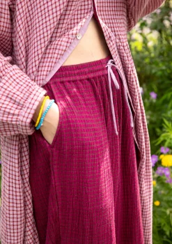 Hot Gudrun Sjödén Hose Ottilia Aus Bio-Baumwollgewebe traube