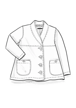 Gudrun Sjödén Jacke Aus Bio-Baumwollgewebe hafer