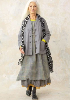 Best Gudrun Sjödén Jacke Aus Bio-Baumwollgewebe grafit