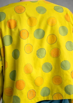 Outlet Gudrun Sjödén Jacke Calcutta Aus Bio-Baumwolle dijonsenf