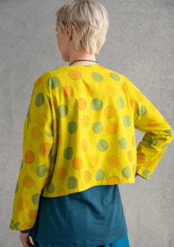 Outlet Gudrun Sjödén Jacke Calcutta Aus Bio-Baumwolle dijonsenf