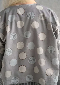 Best Gudrun Sjödén Jacke Calcutta Aus Bio-Baumwolle grau