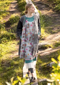 New Gudrun Sjödén Jacke Madras Aus Bio-Baumwolle schwarz