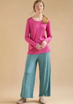 Best Gudrun Sjödén Jerseyhose Ada Aus Lyocell/Elasthan aqua-gemustert