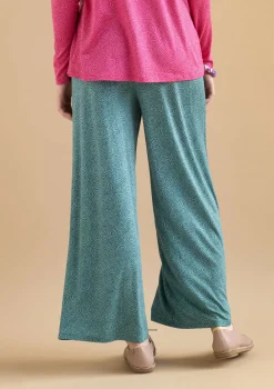 Best Gudrun Sjödén Jerseyhose Ada Aus Lyocell/Elasthan aqua-gemustert
