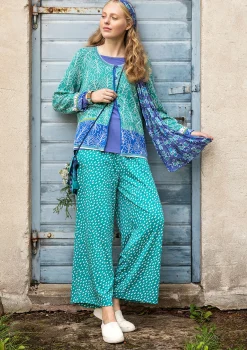 Outlet Gudrun Sjödén Jerseyhose Arholma Aus Bio-Baumwolle/Modal aqua