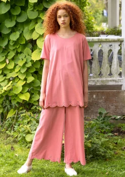 Hot Gudrun Sjödén Jerseyhose Aus Bio-Baumwolle kirschblüte