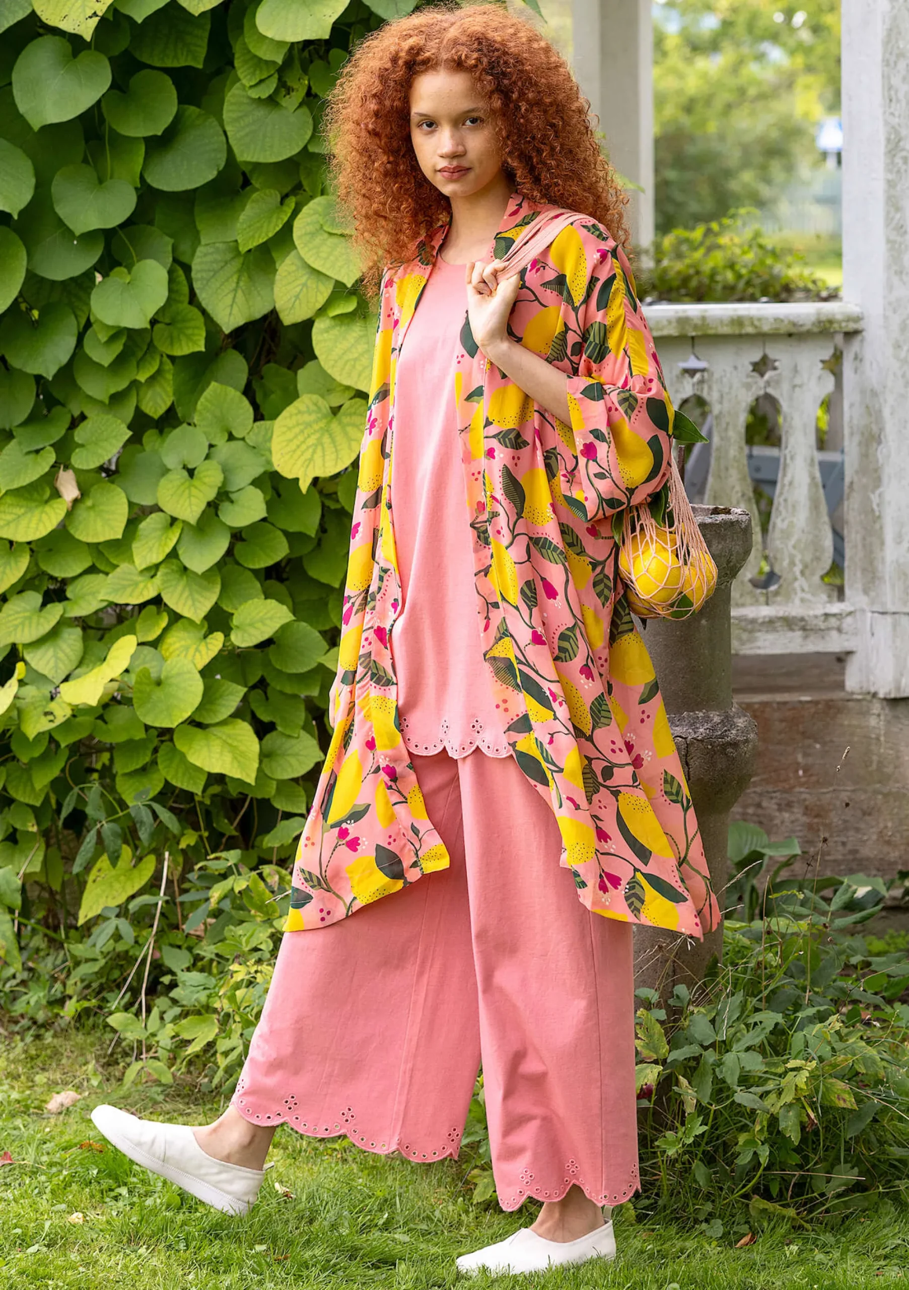 Hot Gudrun Sjödén Jerseyhose Aus Bio-Baumwolle kirschblüte