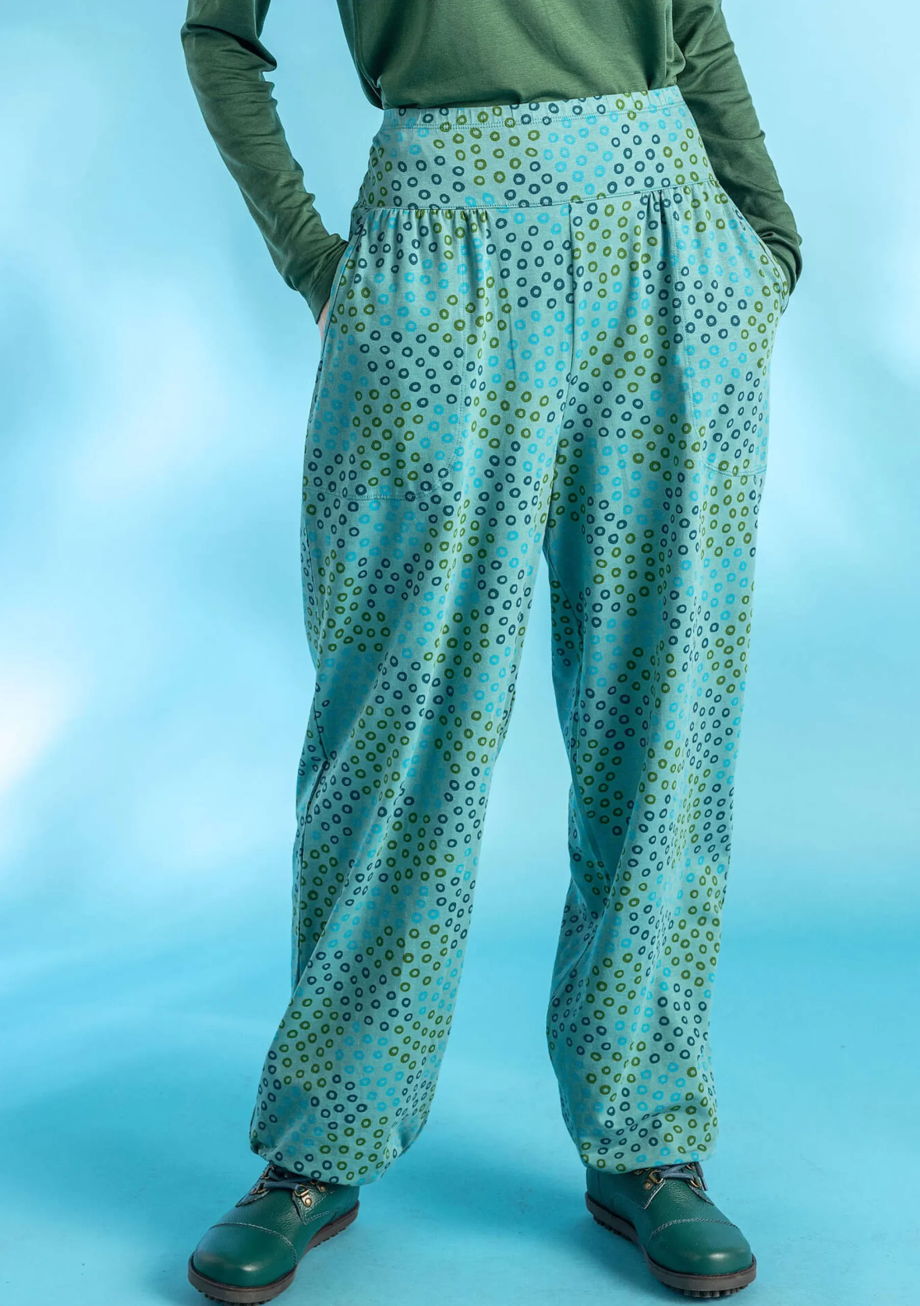 Outlet Gudrun Sjödén Jerseyhose Stella Aus Bio-Baumwolle/Elasthan aquamarin