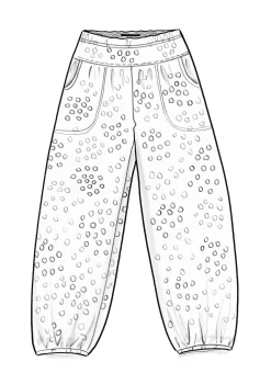 Best Gudrun Sjödén Jerseyhose Stella Aus Bio-Baumwolle/Elasthan schwarz-gemustert