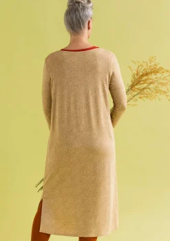 Discount Gudrun Sjödén Jerseykleid Ada Aus Lyocell/Elasthan hafer-gemustert