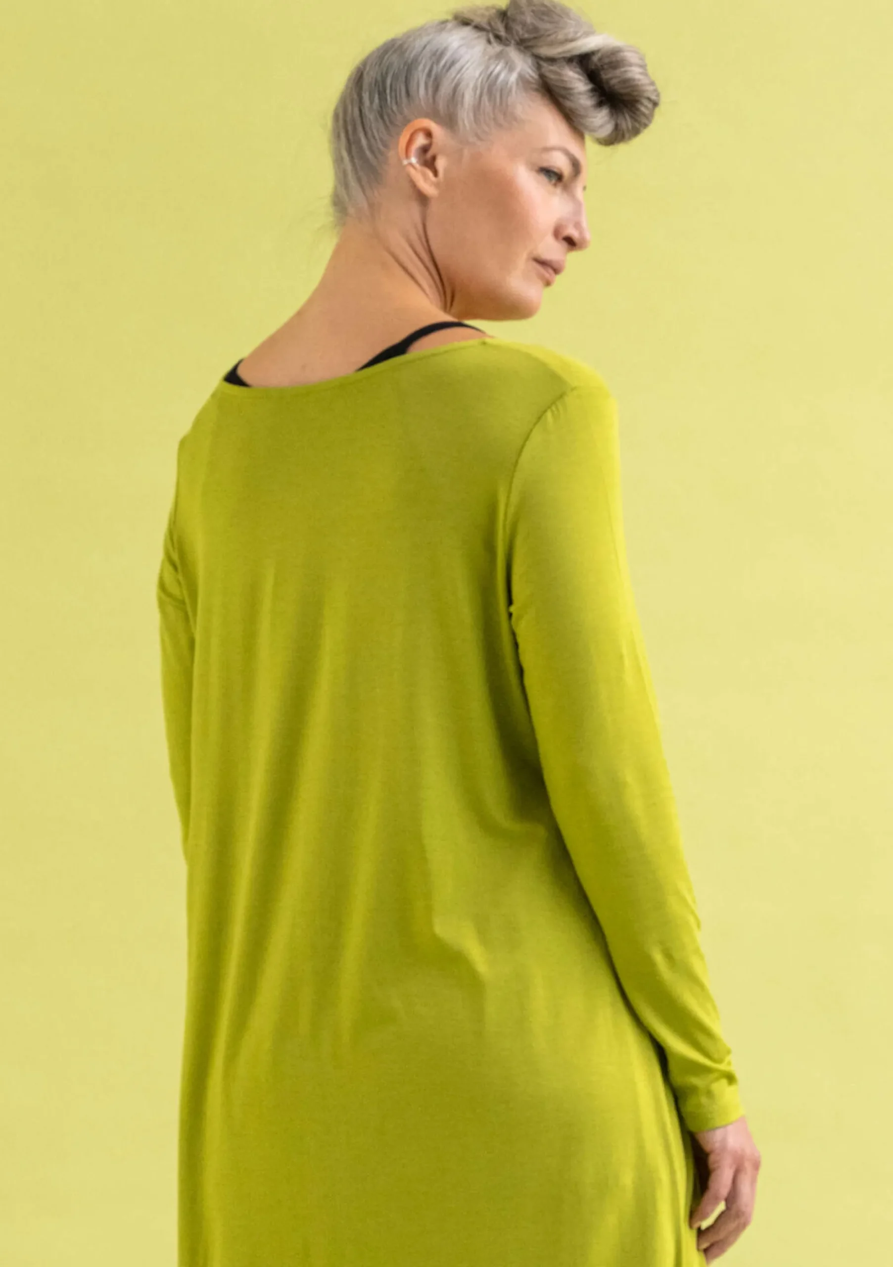 Discount Gudrun Sjödén Jerseykleid Ada Aus Lyocell/Elasthan hellkräutergrün