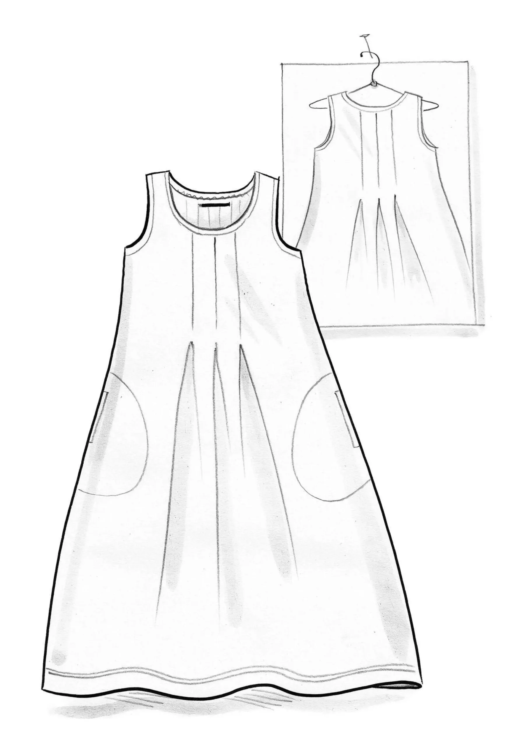 Outlet Gudrun Sjödén Jerseykleid Aus Bio-Baumwolle/Modal nektar