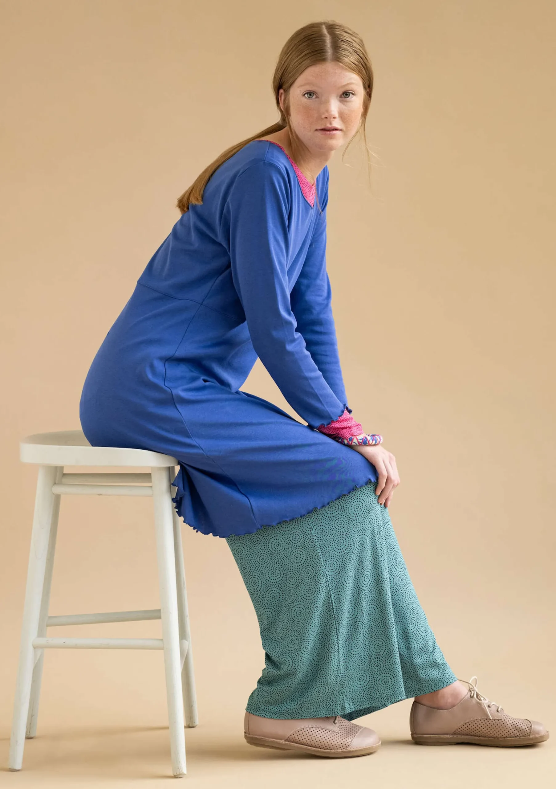 New Gudrun Sjödén Jerseykleid Aus Bio-Baumwolle lupine