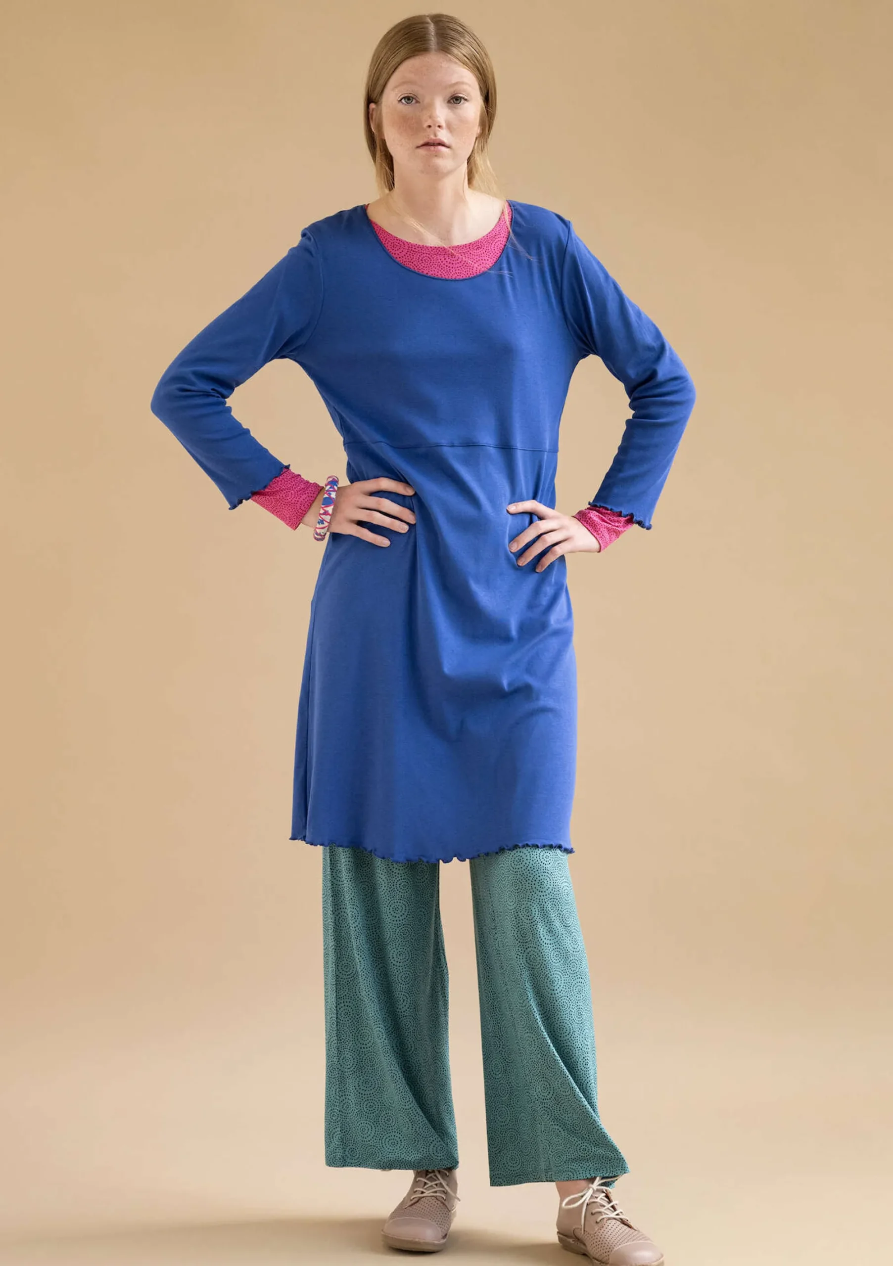 New Gudrun Sjödén Jerseykleid Aus Bio-Baumwolle lupine