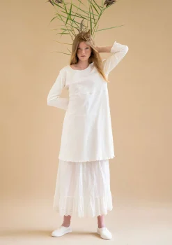 Hot Gudrun Sjödén Jerseykleid Aus Bio-Baumwolle ungebleicht