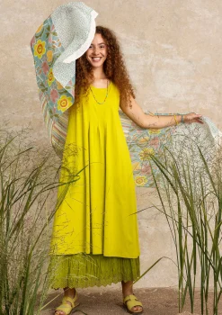 Clearance Gudrun Sjödén Jerseykleid Aus Bio-Baumwolle limettengrün