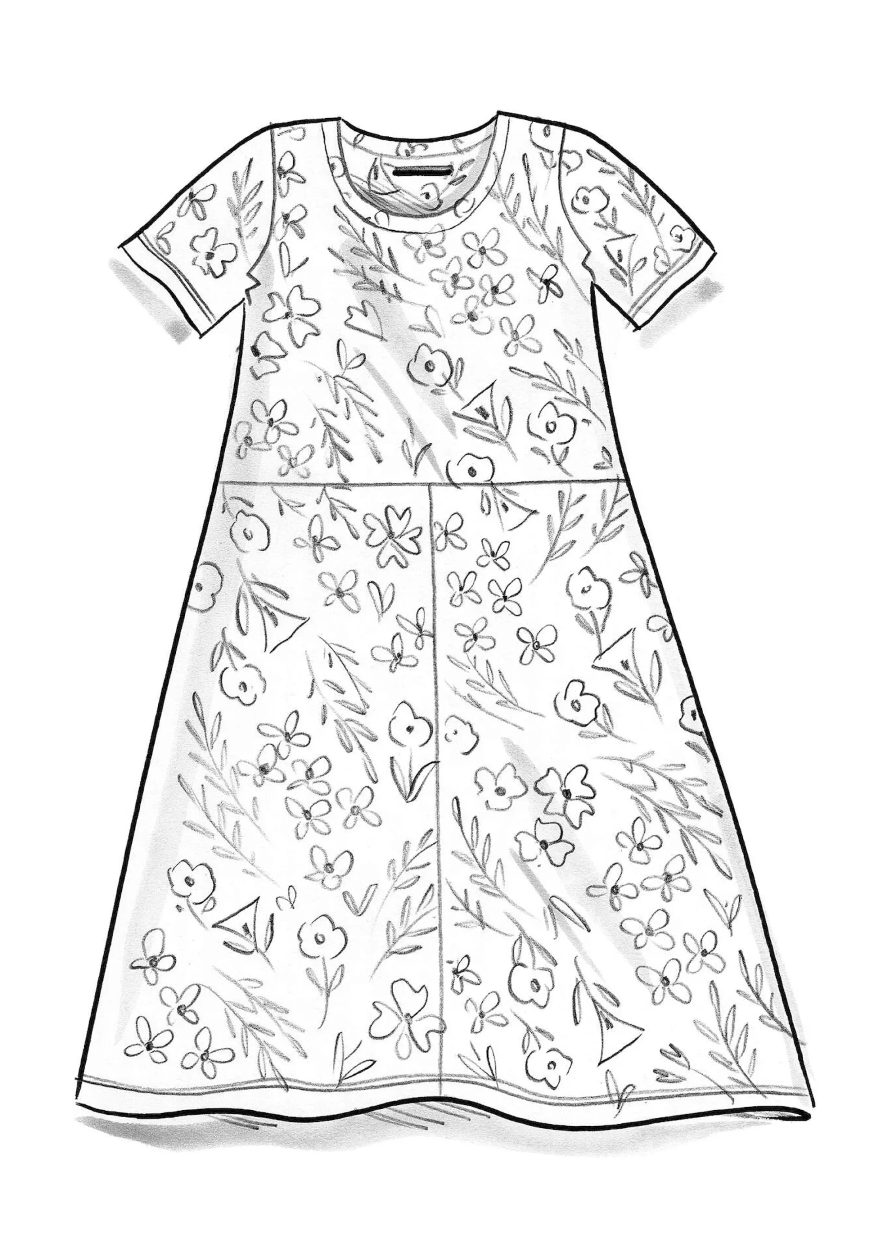 Outlet Gudrun Sjödén Jerseykleid Ingrid Aus Bio-Baumwolle/Modal hellseerose