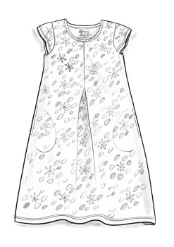 Discount Gudrun Sjödén Jerseykleid Jane Aus Bio-Baumwolle/Elasthan schwarz-gemustert