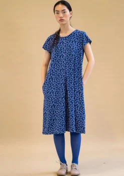 Best Gudrun Sjödén Jerseykleid Jane Aus Bio-Baumwolle/Elasthan dunkellupine-gemustert